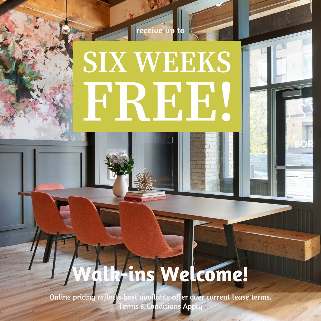 Receive up to SIX WEEKS FREE! Walk-ins Welcome. Inquire today to learn more! Online pricing reflects best available offer over current lease terms. Terms & Conditions apply.